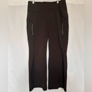 Athleta Rainier Bootcut Pant Black Fleece Lined Yoga Leggings Women's 1X